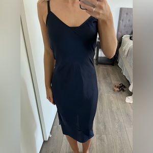 Aritiza Navy Blue Slip Dress